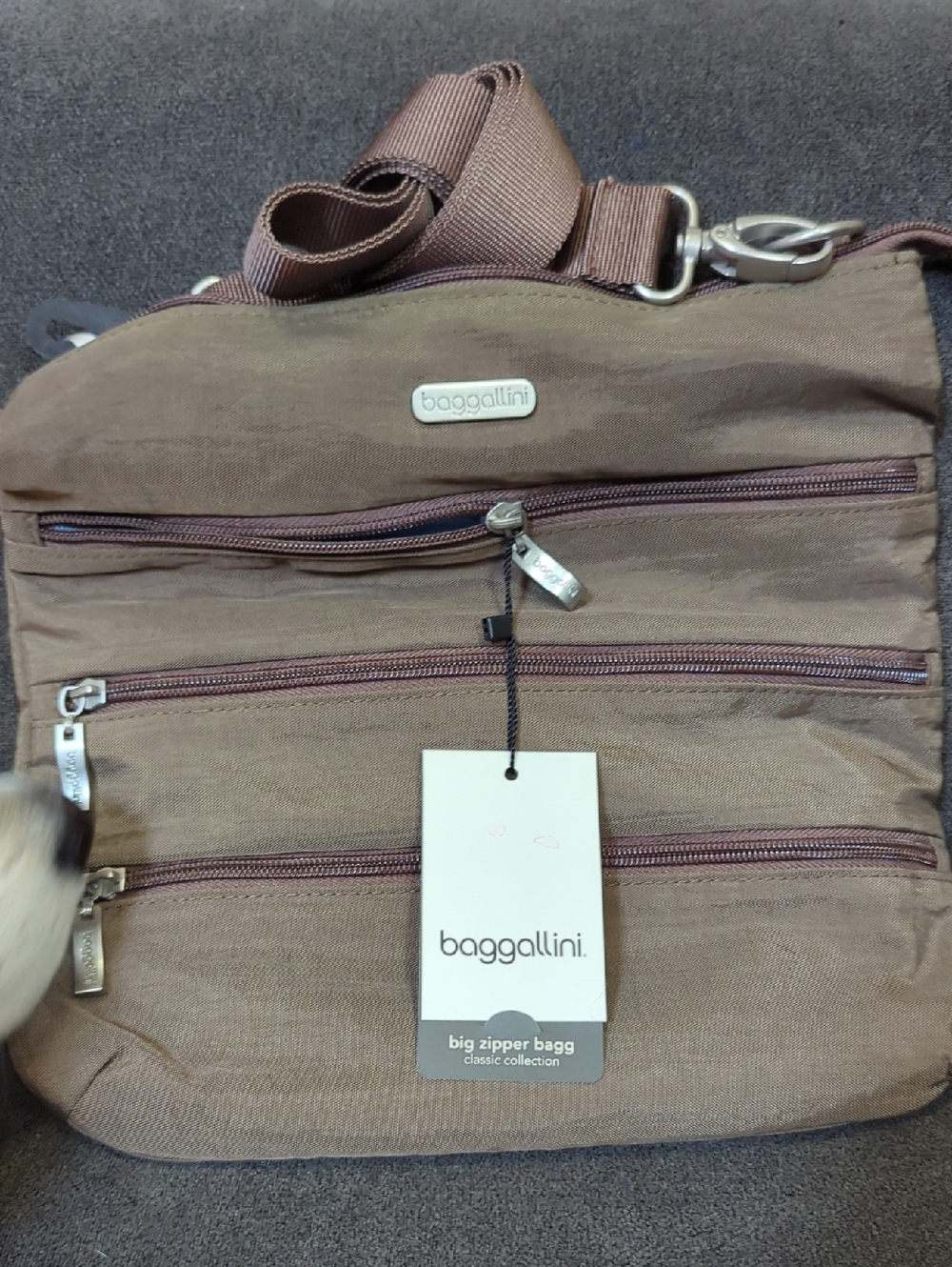 Baggallini Lightweight Crossbody Bag in Brown